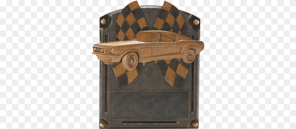 Muscle Car Plaque Muscle Car, Bronze Free Png