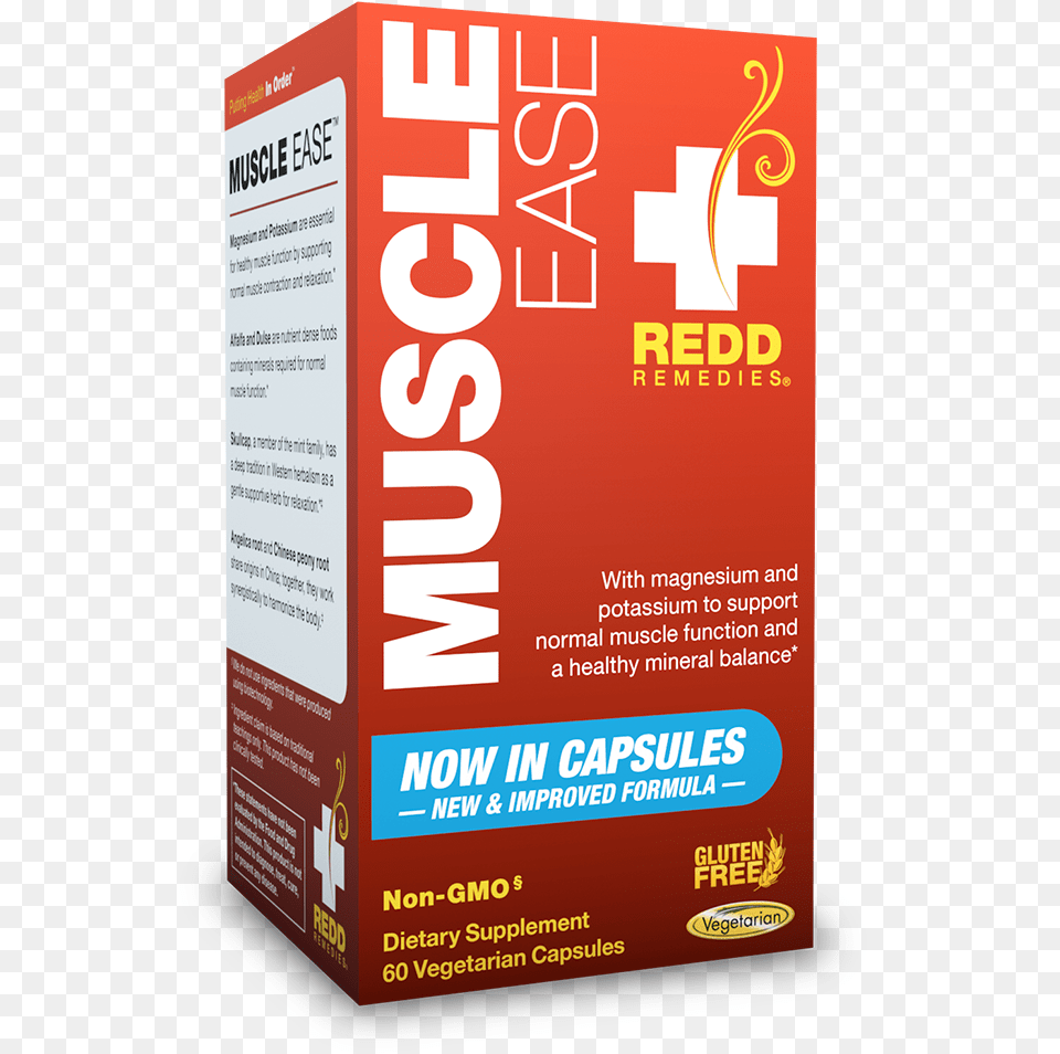 Muscle Ease Supports Normal Muscle Function And A Healthy Redd Remedies Muscle Ease 60 Tablets, Advertisement, Poster, First Aid Free Png
