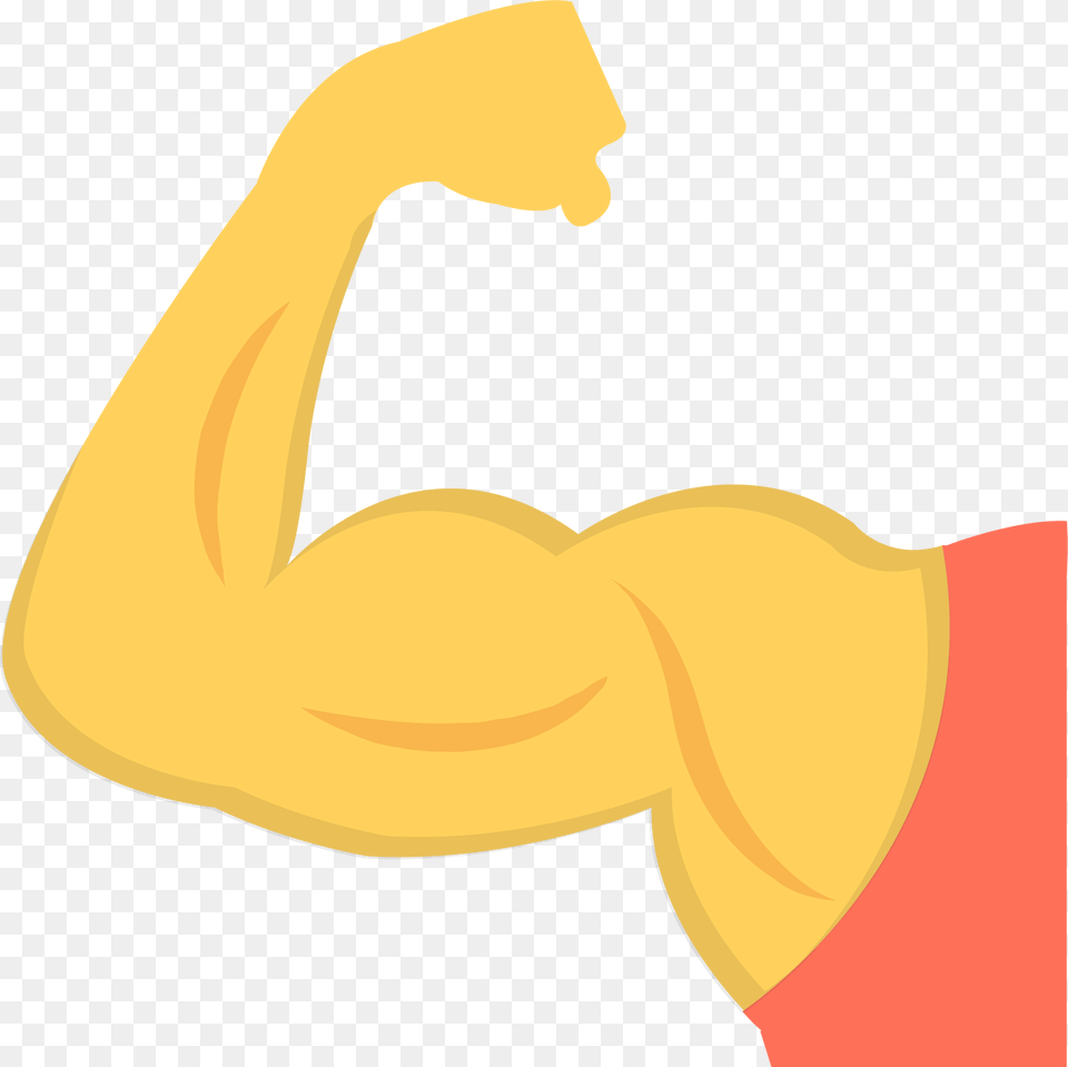 Muscle Emoji Vector At Getdrawings Strong Arm Emoji, Body Part, Person, Clothing, Swimwear Free Transparent Png
