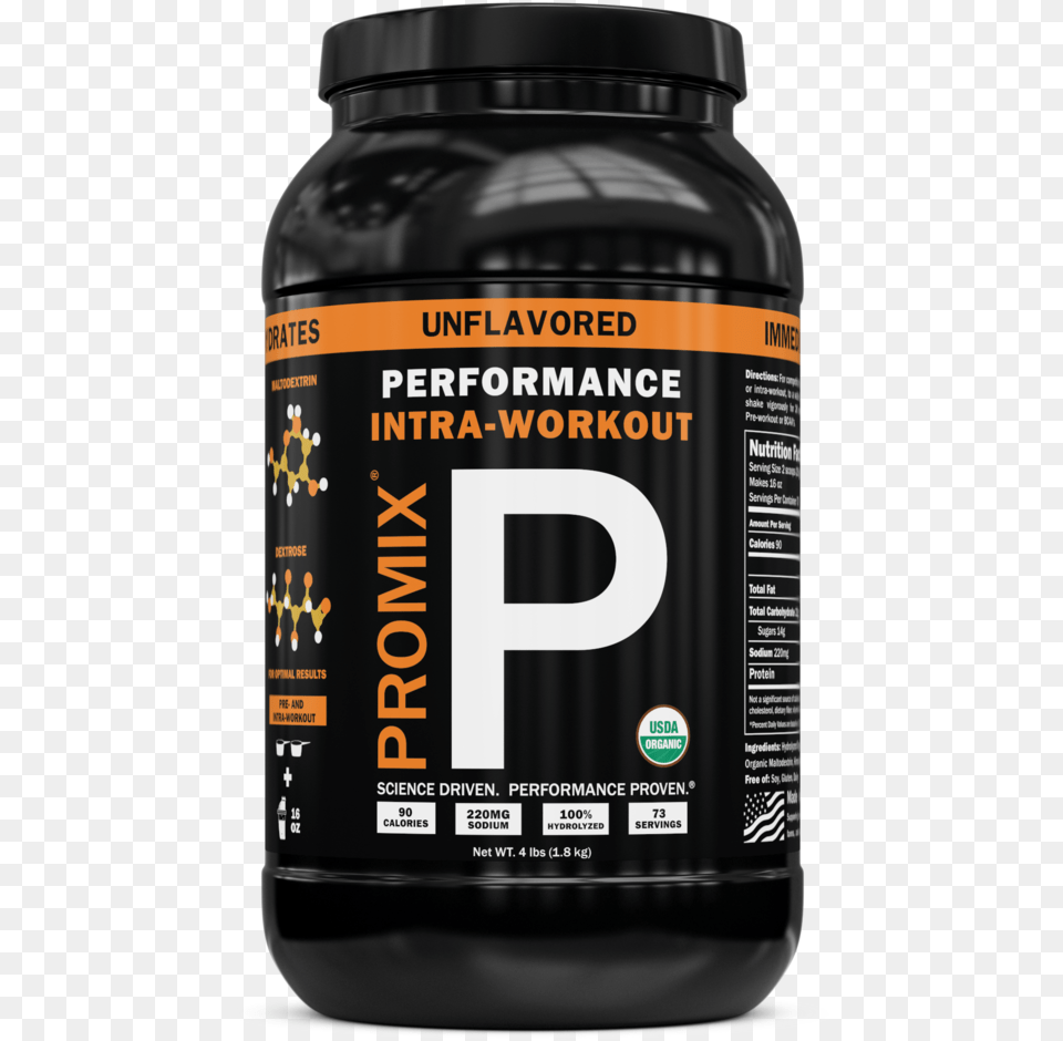Muscle Fuel Unflavored Promix Nutrition Collagen Peptides, Bottle, Shaker Png