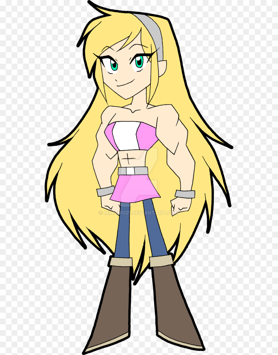 Muscle Girl By Minamo21 Little Muscle Girl Anime, Book, Comics, Publication, Adult Png Image