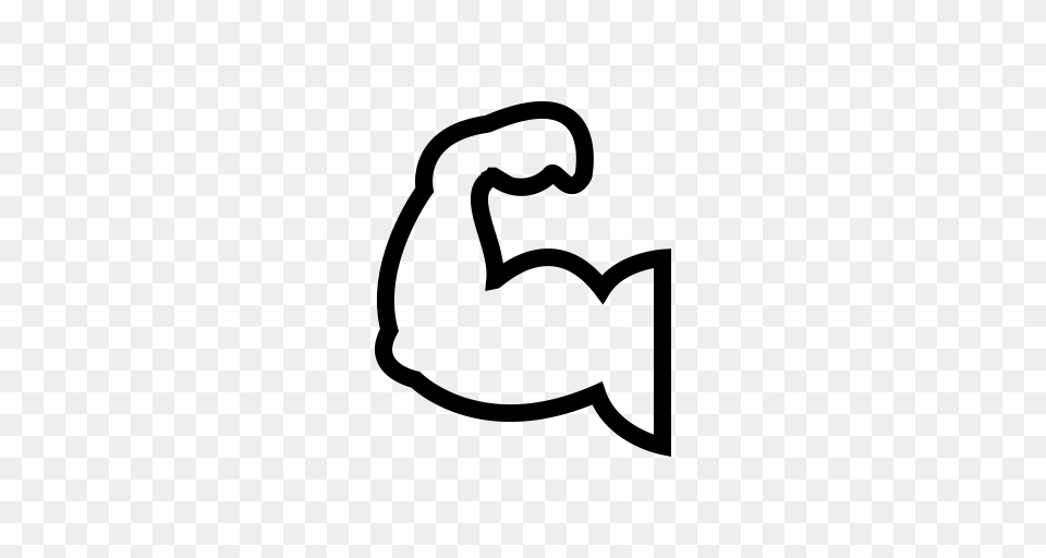 Muscle Icon With And Vector Format For Unlimited Download, Gray Free Png