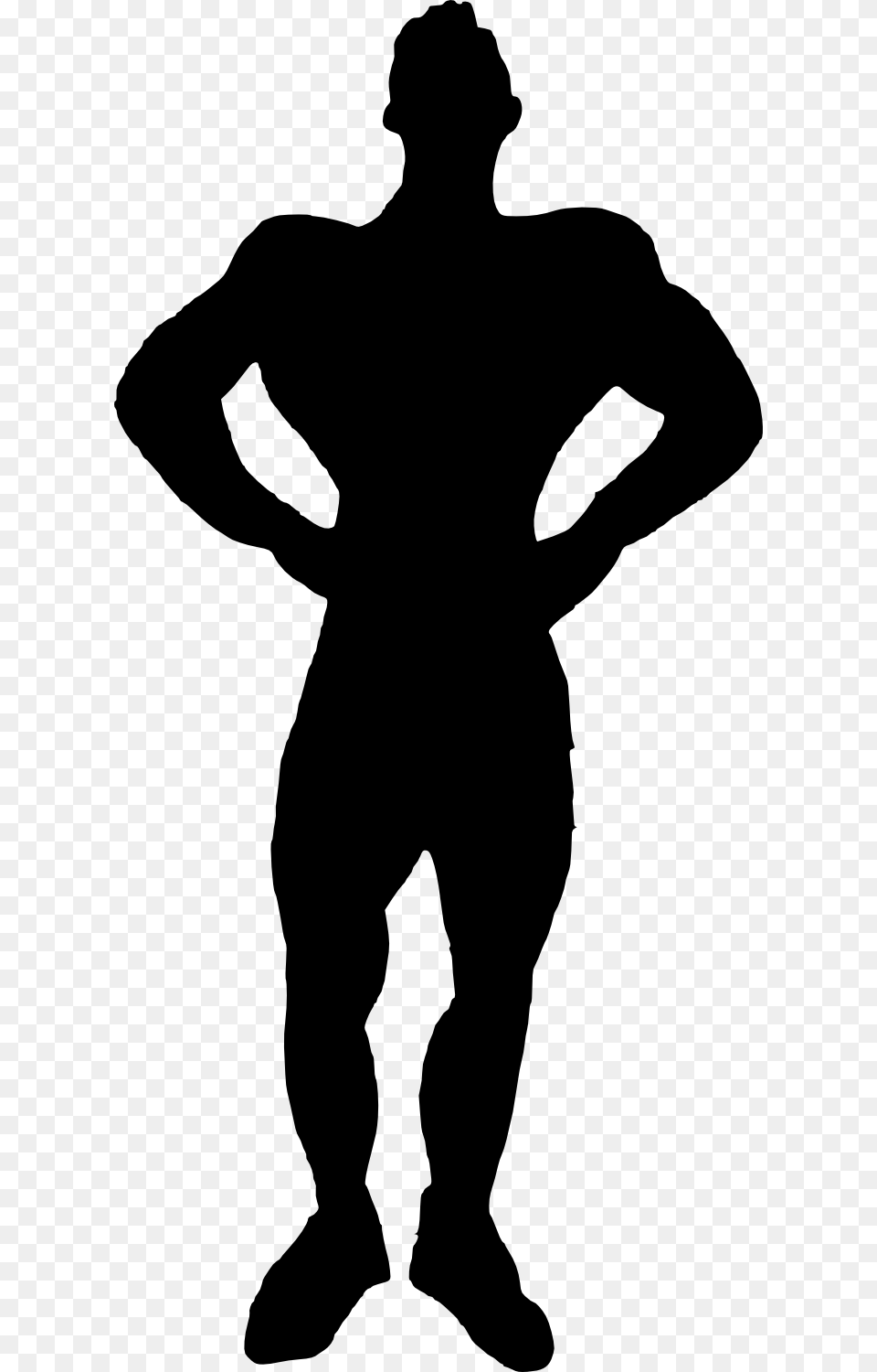 Muscle Man Bodybuilder Silhouette Muscle Man Silhouette, Adult, Male, Person, Clothing Free Transparent Png