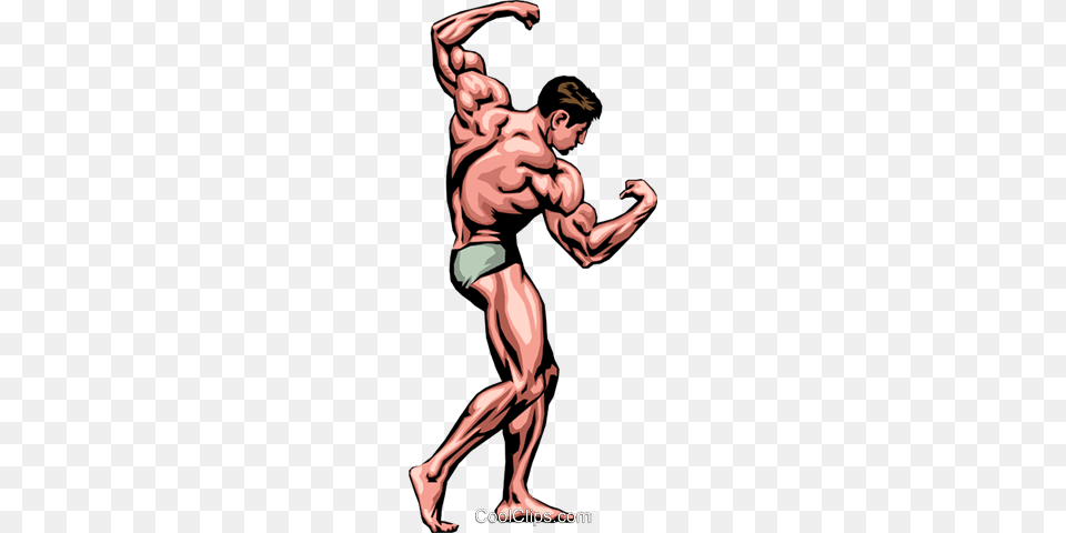 Muscle Man Royalty Vector Clip Art Illustration, Adult, Male, Person, Face Png Image