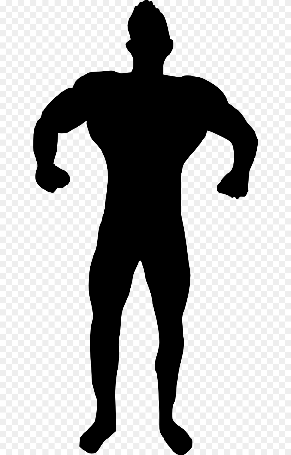 Muscle Man Silhouette Clipart Silhouette Of Bodybuilder, Adult, Male, Person Free Transparent Png