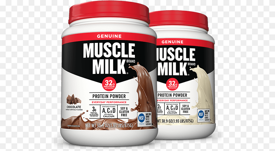 Muscle Milk Genuine Protein Powder, Bottle, Shaker, Food Png Image