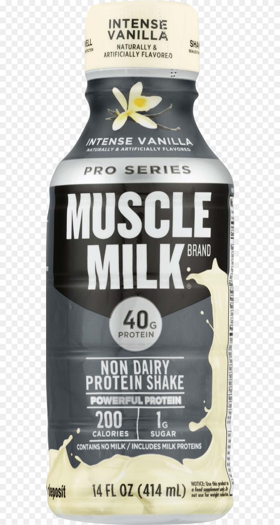 Muscle Milk Pro Series Crushing Cookies N Cream, Bottle, Alcohol, Beer, Beverage Free Png Download