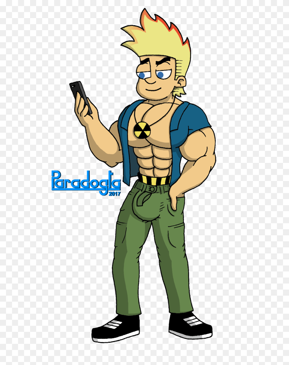 Muscle Teen Johnny Test, Book, Publication, Comics, Boy Free Png Download