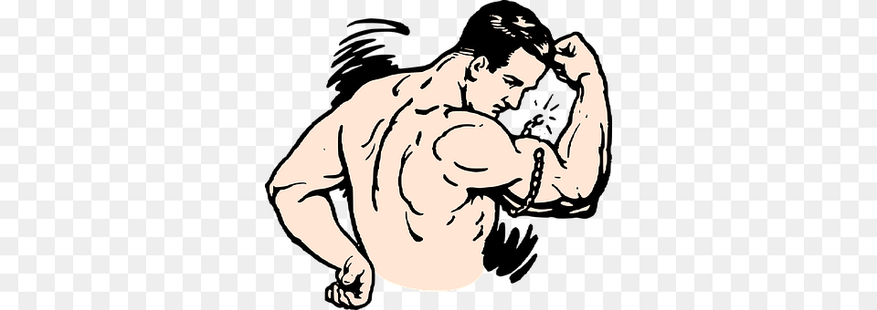Muscles Baby, Person, Stencil, Kneeling Png Image