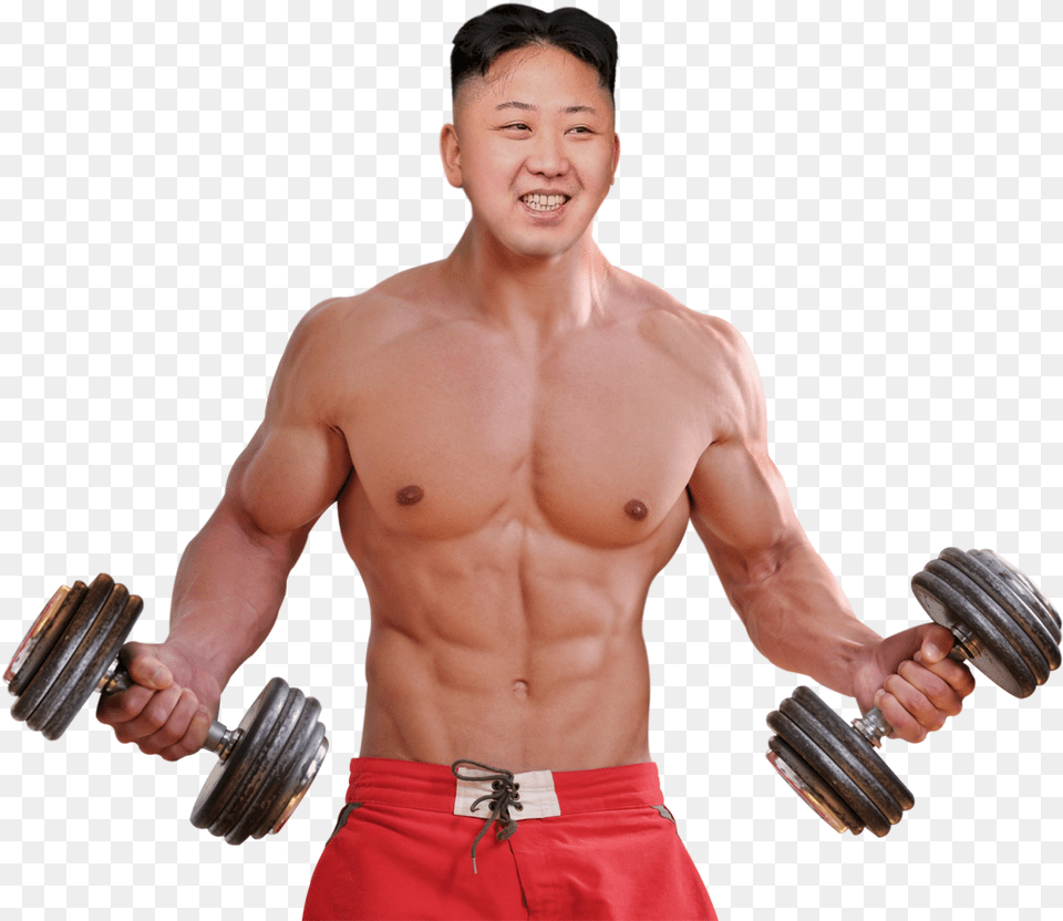 Muscular Kim Jong Un, Adult, Person, Man, Male Free Transparent Png