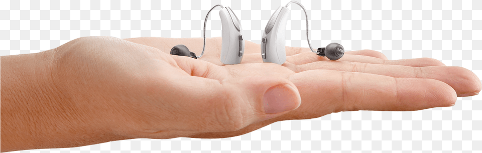 Muse Iq Wireless Rechargeable Hand Palm Pair Headphones, Body Part, Finger, Person, Electronics Png
