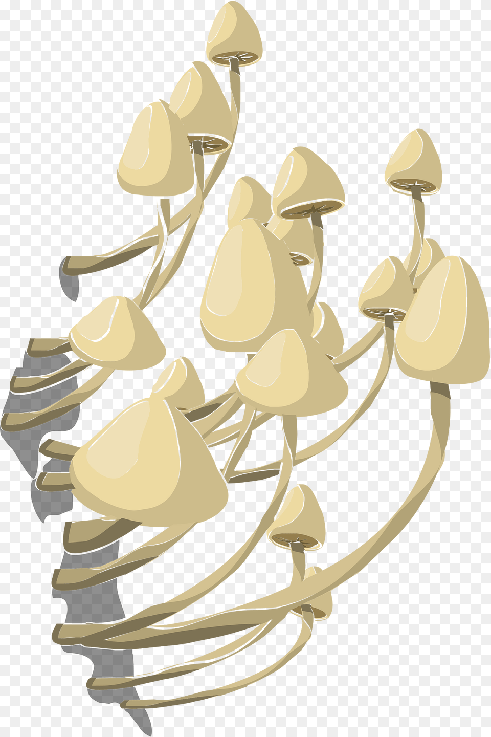 Mushroom Bunch Tree Clipart, Plant, Flower, Petal, Lamp Free Png Download