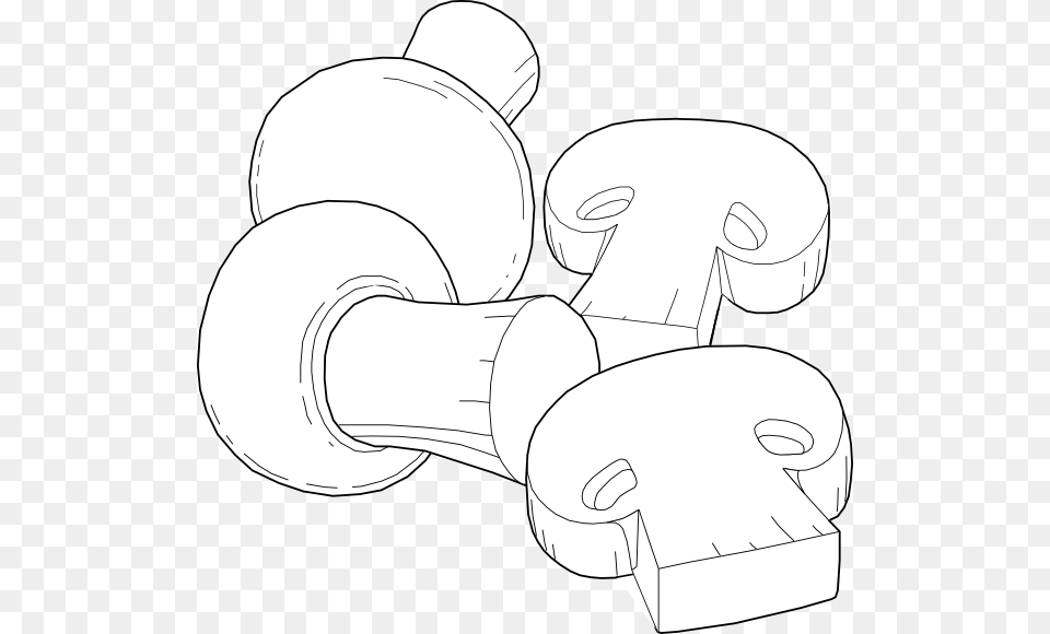 Mushroom Clipart Outline, Art, Drawing Free Png