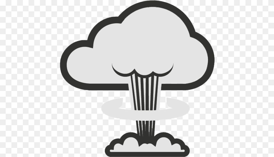 Mushroom Cloud Clipart Emblem, Light Png Image