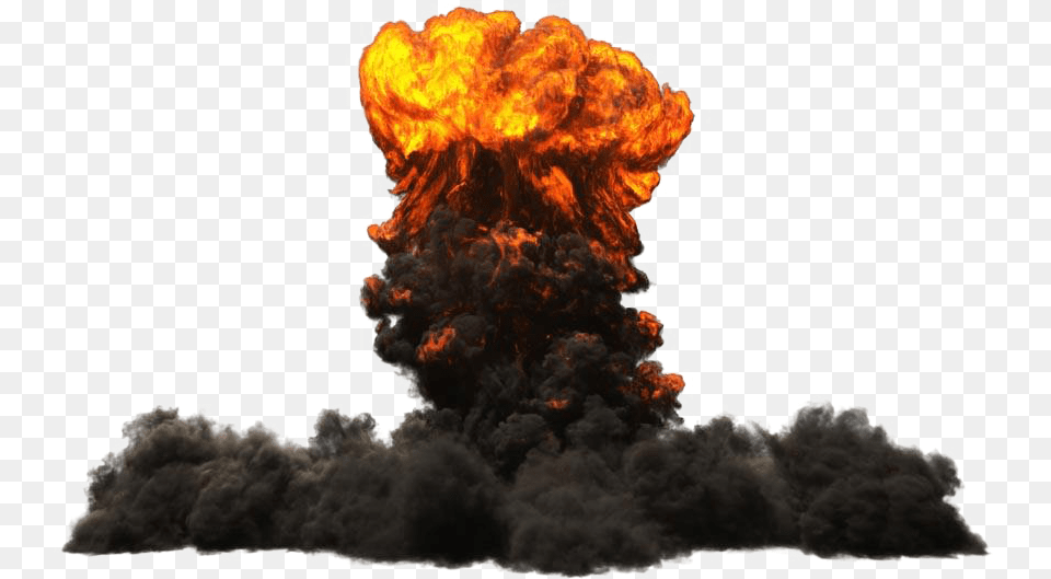 Mushroom Cloud Explosion, Fire, Bonfire, Flame Free Png Download