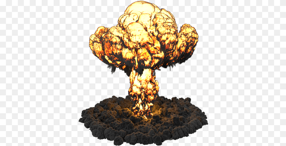Mushroom Cloud Explosion Illustration, Fire Png