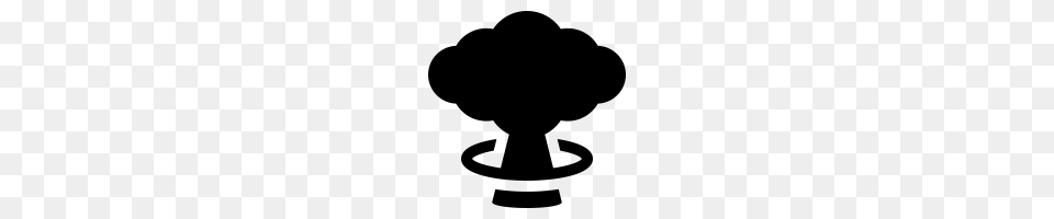 Mushroom Cloud Icons Noun Project, Gray Png