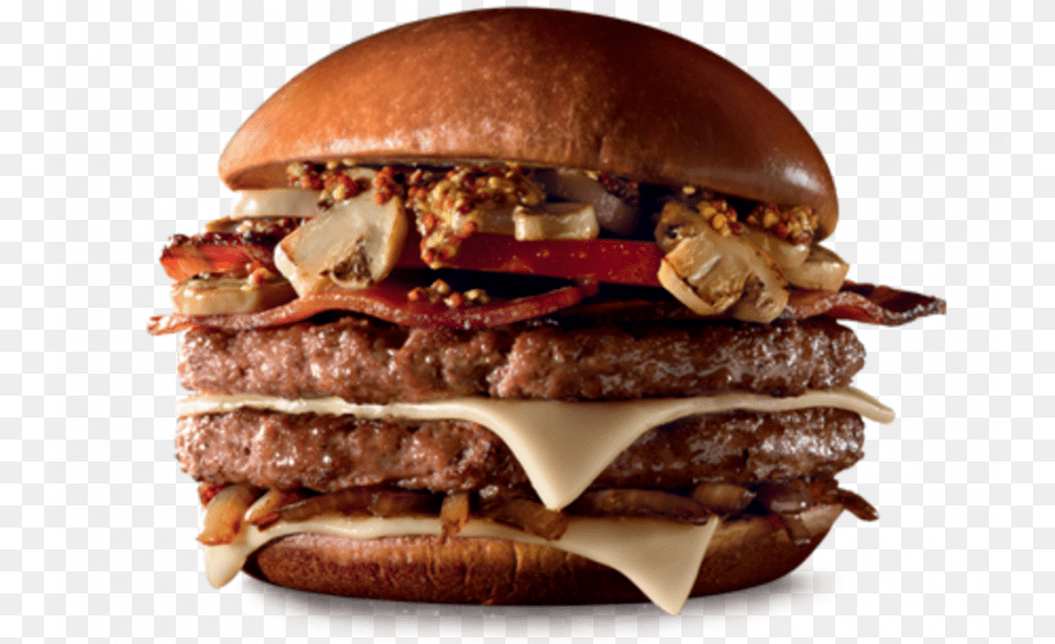 Mushroom Dijon Mcdonalds, Burger, Food Free Transparent Png