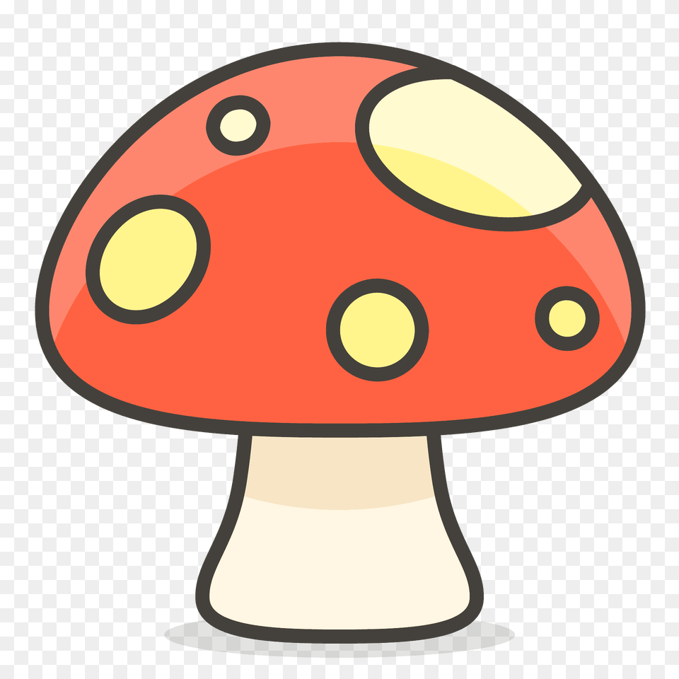 Mushroom Emoji Clipart, Agaric, Fungus, Plant, Amanita Png