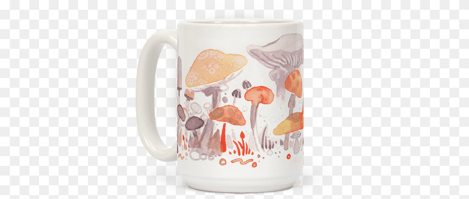 Mushroom Garden Pattern Mushroom Garden Pattern Tote Bag Funny Tote Bag From, Cup, Jug, Fungus, Plant Png