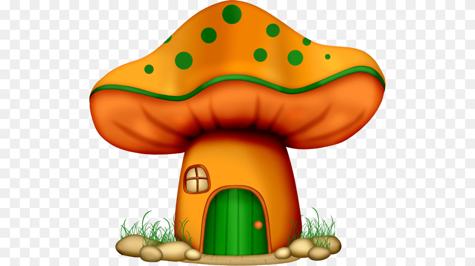 Mushroom House Clipart, Fungus, Plant, Agaric Free Png