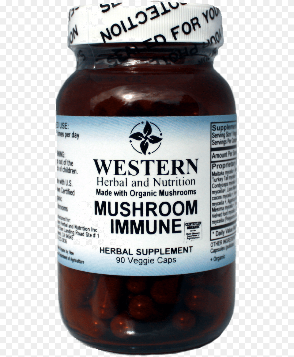 Mushroom Immune From Western Herbal And Nutrition Strawberry, Alcohol, Beer, Beverage, Face Free Png Download