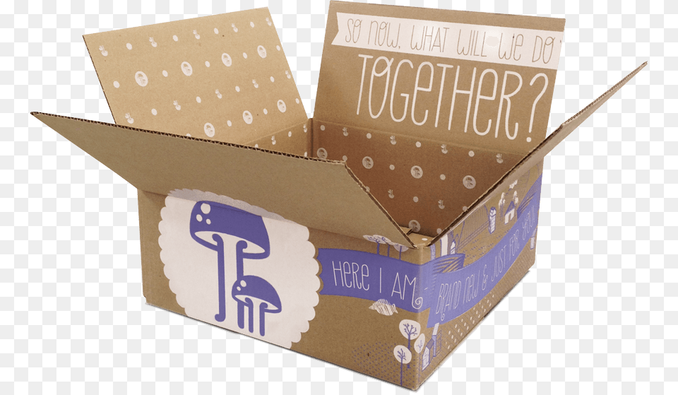 Mushroom Shipping Box, Cardboard, Carton, Package, Package Delivery Free Png
