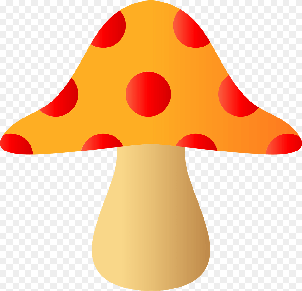 Mushroom With Yellow And Red Cap Clipart, Lamp, Agaric, Fungus, Plant Png Image