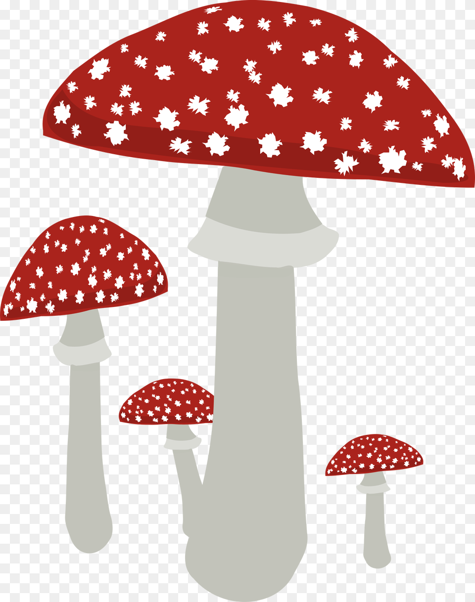 Mushrooms 4 Clip Arts Cute Mushrooms With Transparent Background, Agaric, Amanita, Fungus, Mushroom Free Png