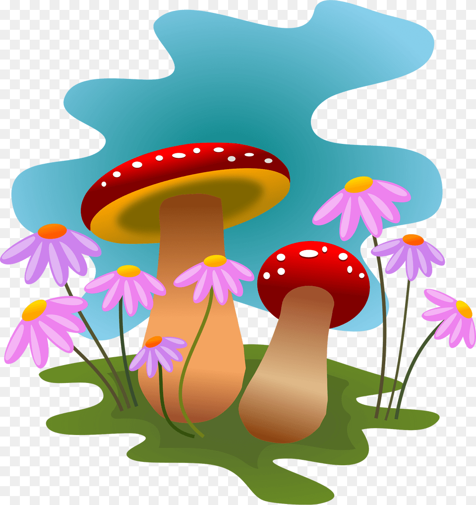 Mushrooms Clipart, Daisy, Flower, Plant, Agaric Png Image