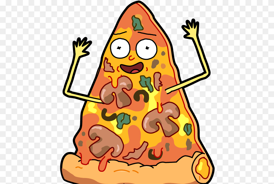 Mushrooms Clipart Mellow Pepperoni Pizza Morty, Triangle, Food, Christmas, Christmas Decorations Free Transparent Png