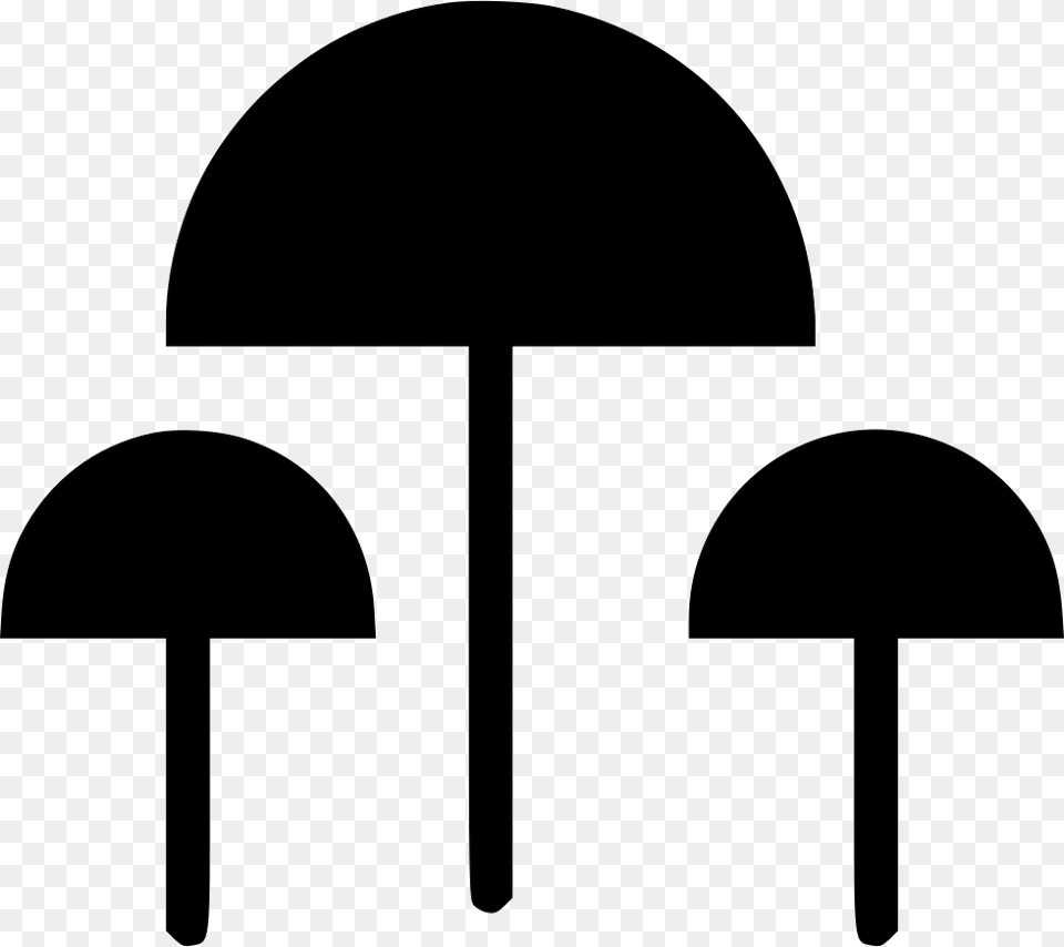 Mushrooms Comments Mushroom, Stencil, Cutlery Free Png Download