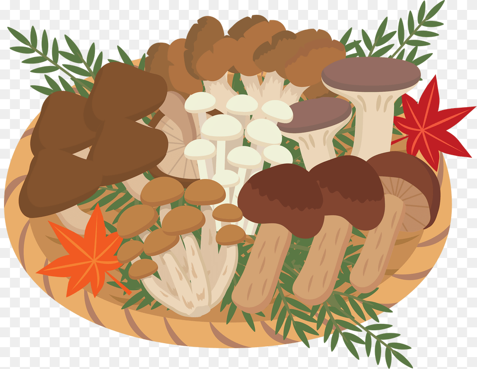 Mushrooms Food Clipart, Plant, Agaric, Fungus, Mushroom Png Image