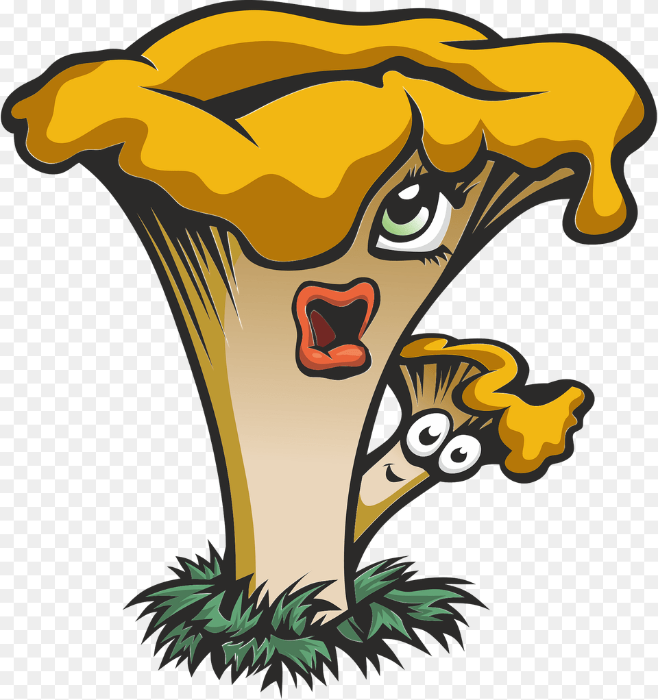 Mushrooms With Faces Clipart, Person Png