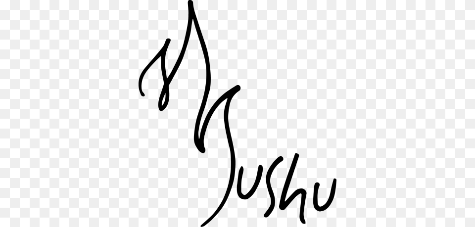 Mushu Calligraphy, Gray Free Transparent Png