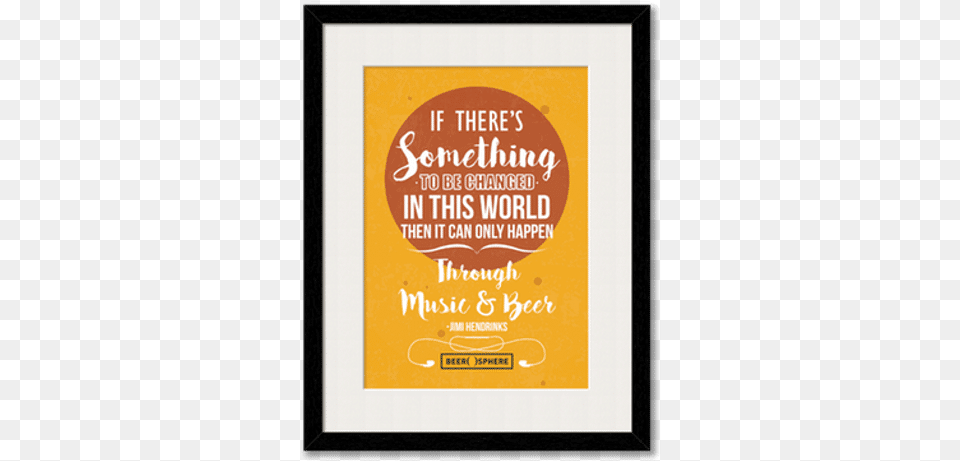Music Amp Beer Framed Wall Art With Border Black Poster, Advertisement Png Image