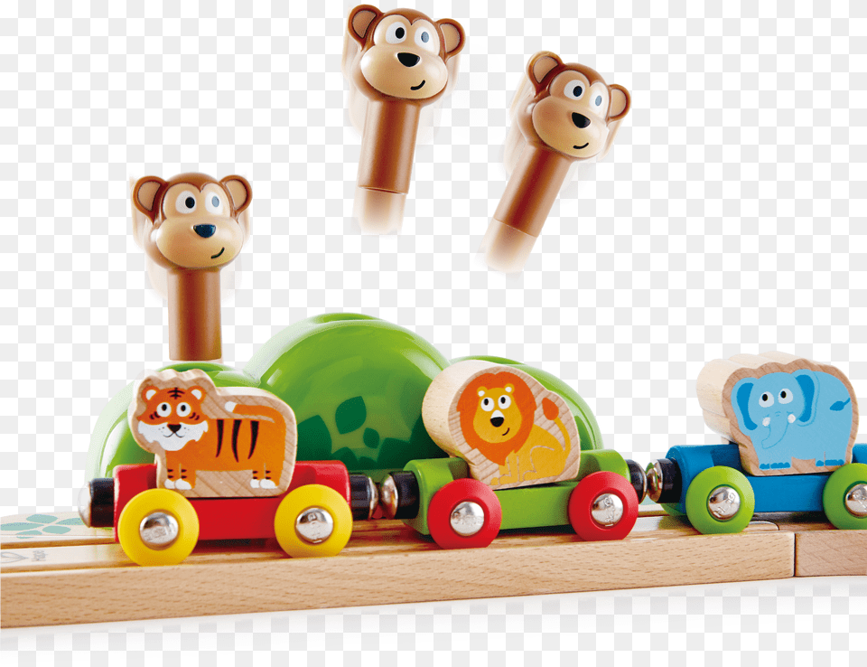 Music And Monkeys Railway Hape Toys Hape, Toy, Machine, Wheel, Face Free Png
