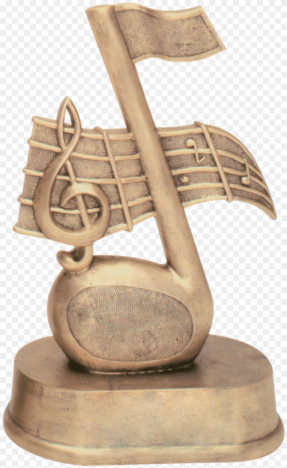 Music Awards Trophy, Bronze Png Image