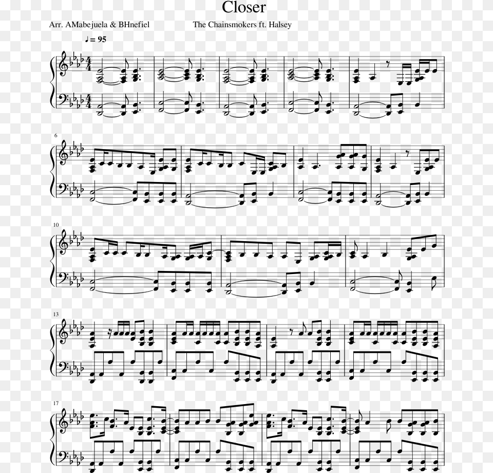 Music Box Dancer Piano Sheet Music, Gray Free Transparent Png