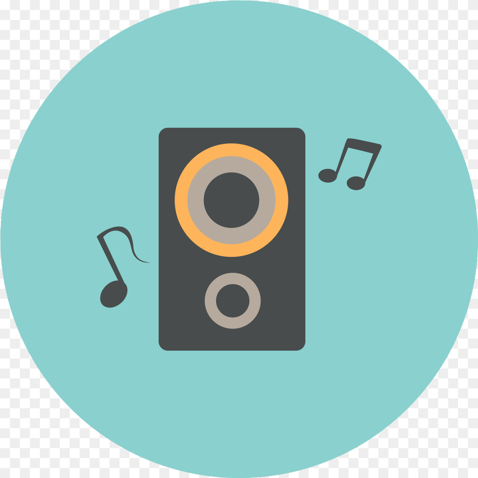 Music Circle Icon Speaker Output Device, Disk, Electronics, Ipod Free Transparent Png