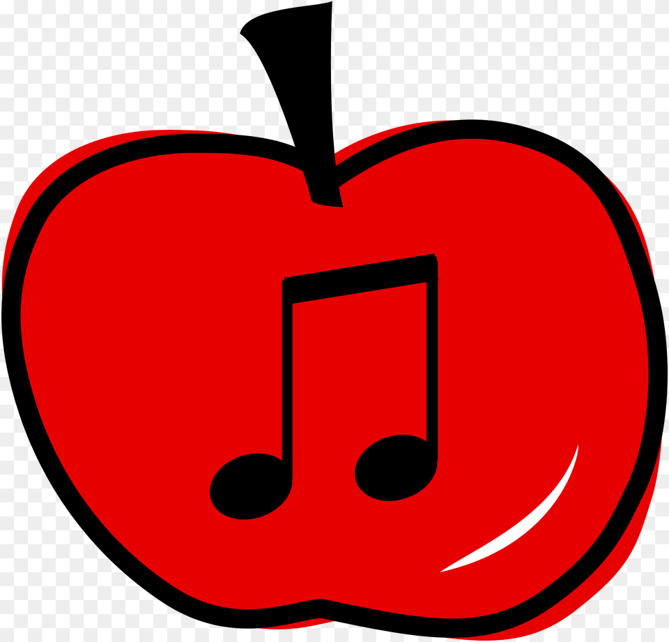 Music Clipart, Apple, Food, Fruit, Plant Free Transparent Png