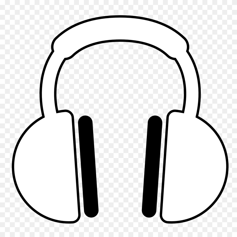 Music Clipart Black And White, Electronics, Headphones, Appliance, Blow Dryer Free Png Download