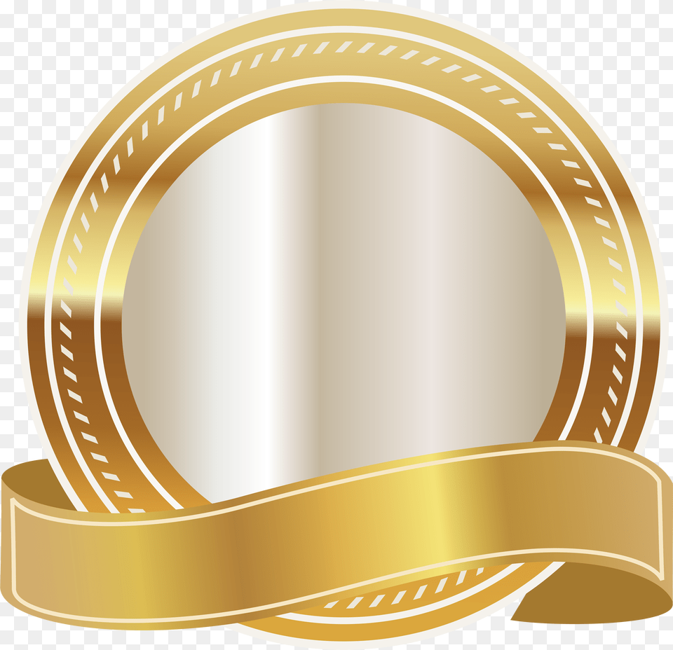 Music Clipart Ribbon Transparent For Gold Award Ribbon, Disk Free Png