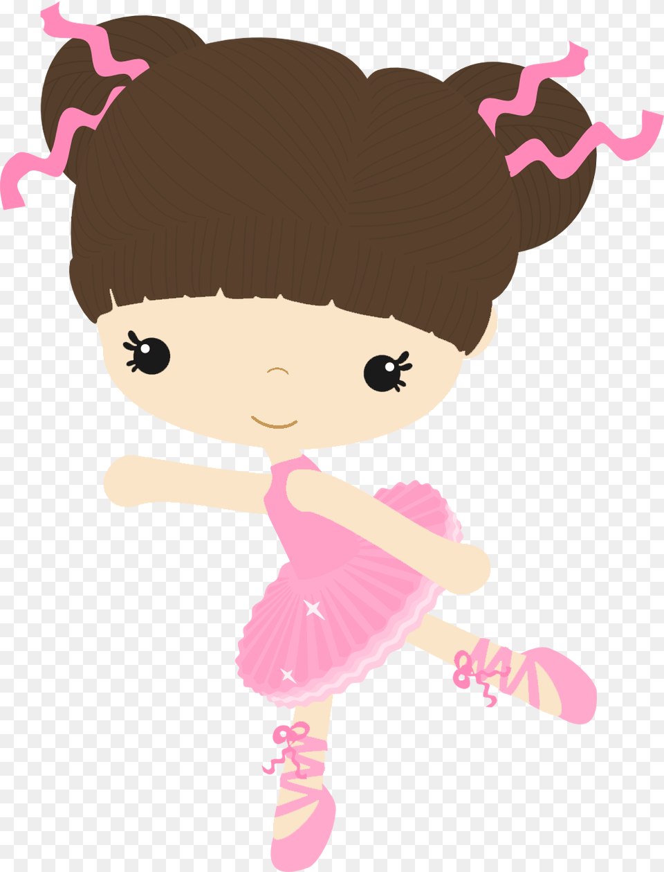 Music Clipart Tan Skin Ballet Girls Baby Embroidery Baby Ballerina, Dancing, Leisure Activities, Person, Toy Free Png Download