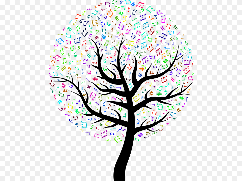 Music Colorful Music Tree Clipart, Sphere, Pattern, Clothing, Coat Png