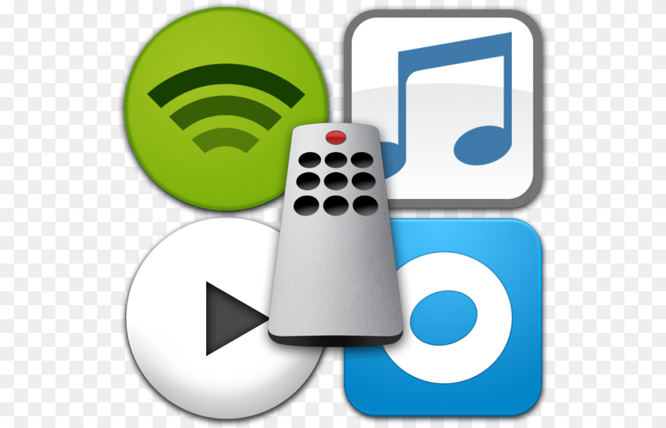 Music Control For Itunes Spotify Rdio And Personalized Graphic Design, Electronics, Remote Control Free Png Download