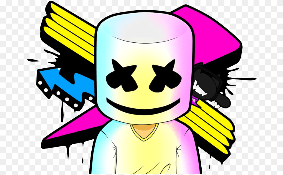Music Dj Clipart All Transparent Marshmello, People, Person, Face, Head Png Image