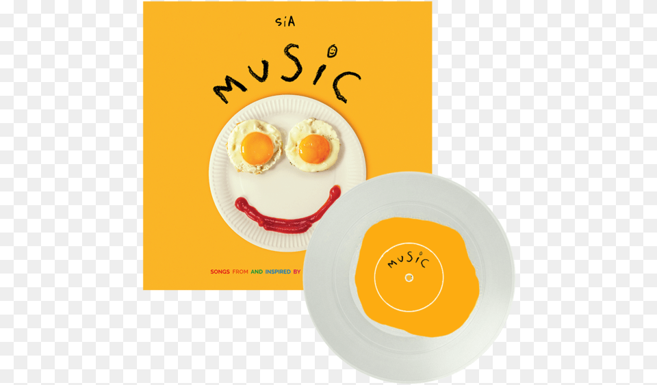 Music Egg Yolk Vinyl Sia Music Songs From And Inspired, Plate, Food Png Image