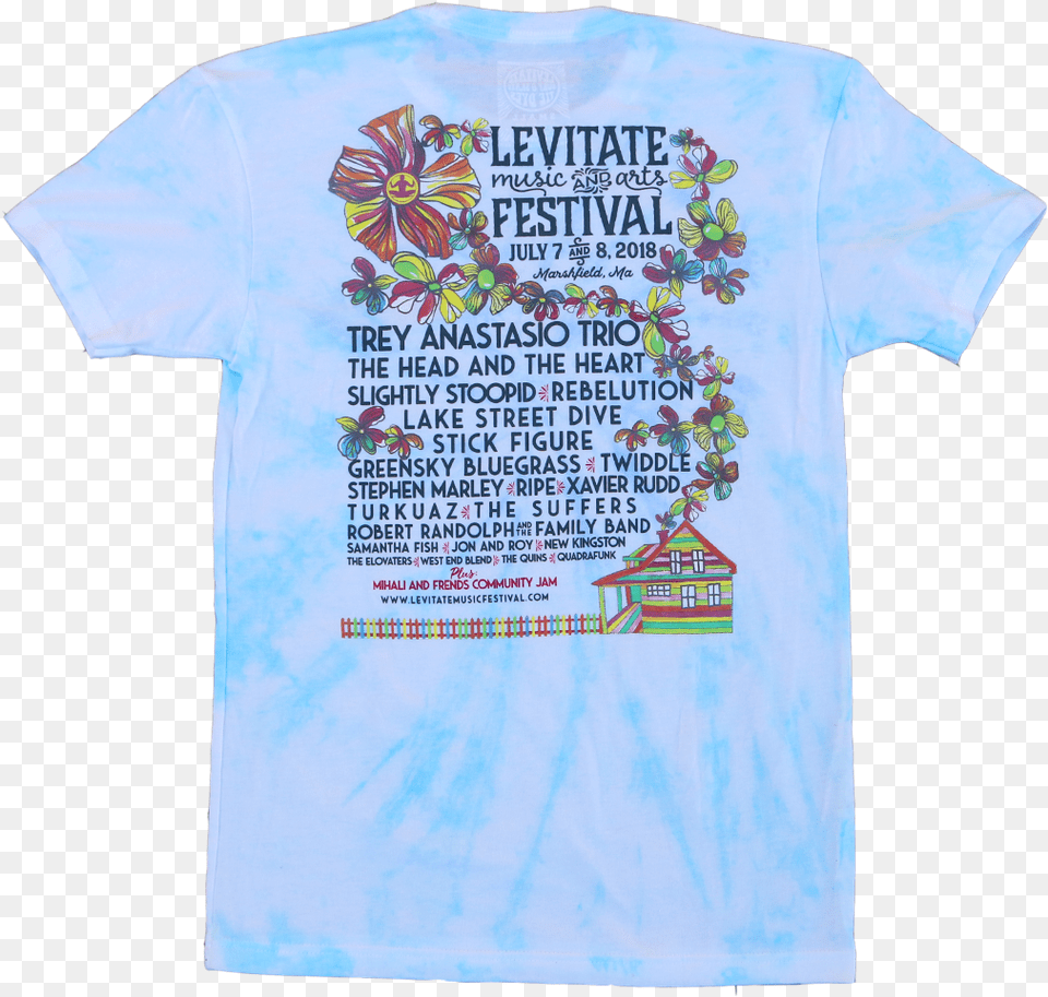 Music Festival Tie Dye Active Shirt, Clothing, T-shirt Free Transparent Png