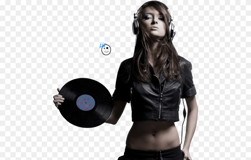 Music Girl Girl With Headphones, Clothing, Coat, Jacket, Adult Free Transparent Png
